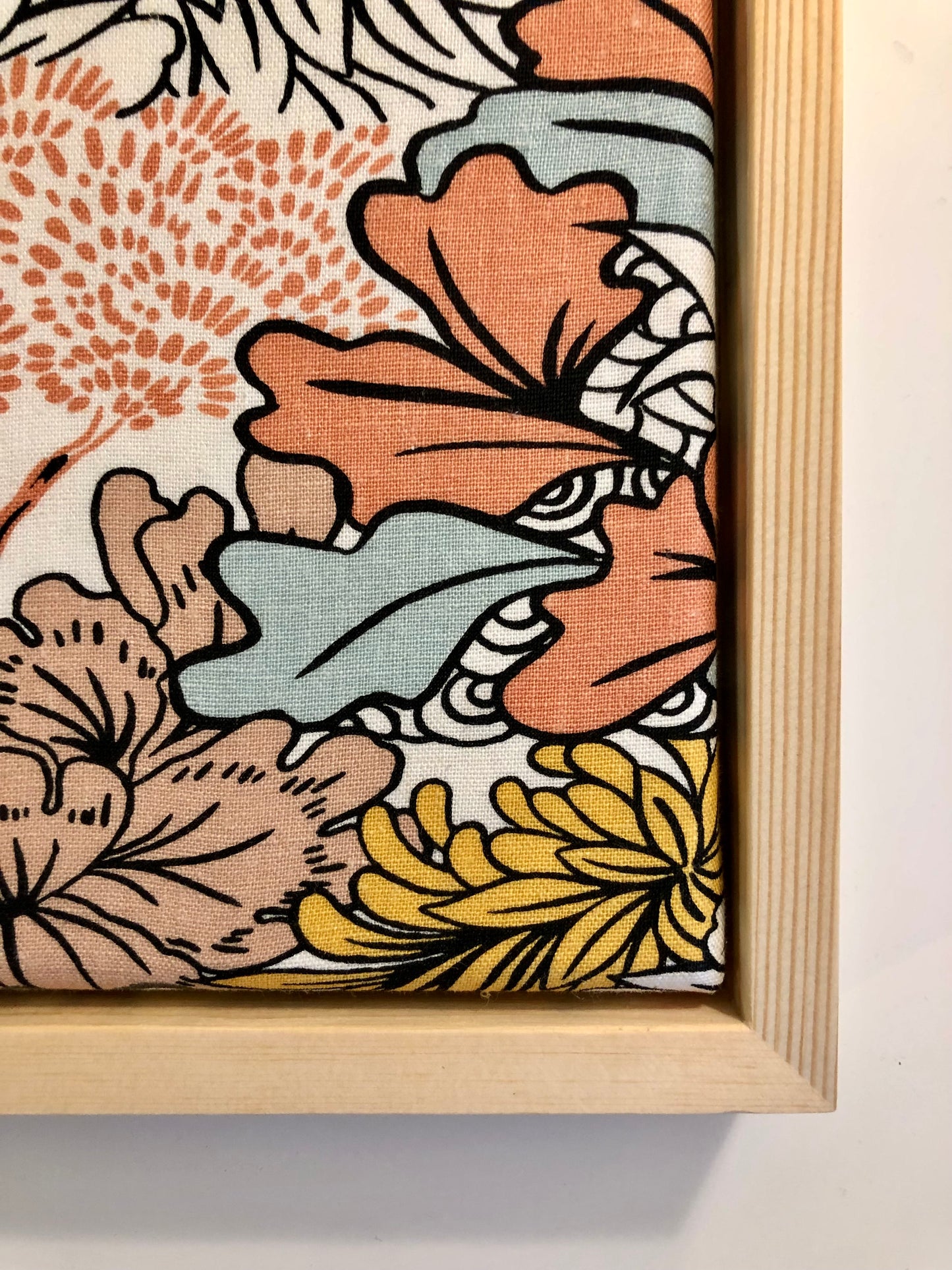 1-Aqua, Tapisserie sur cadre - Décoration salon.