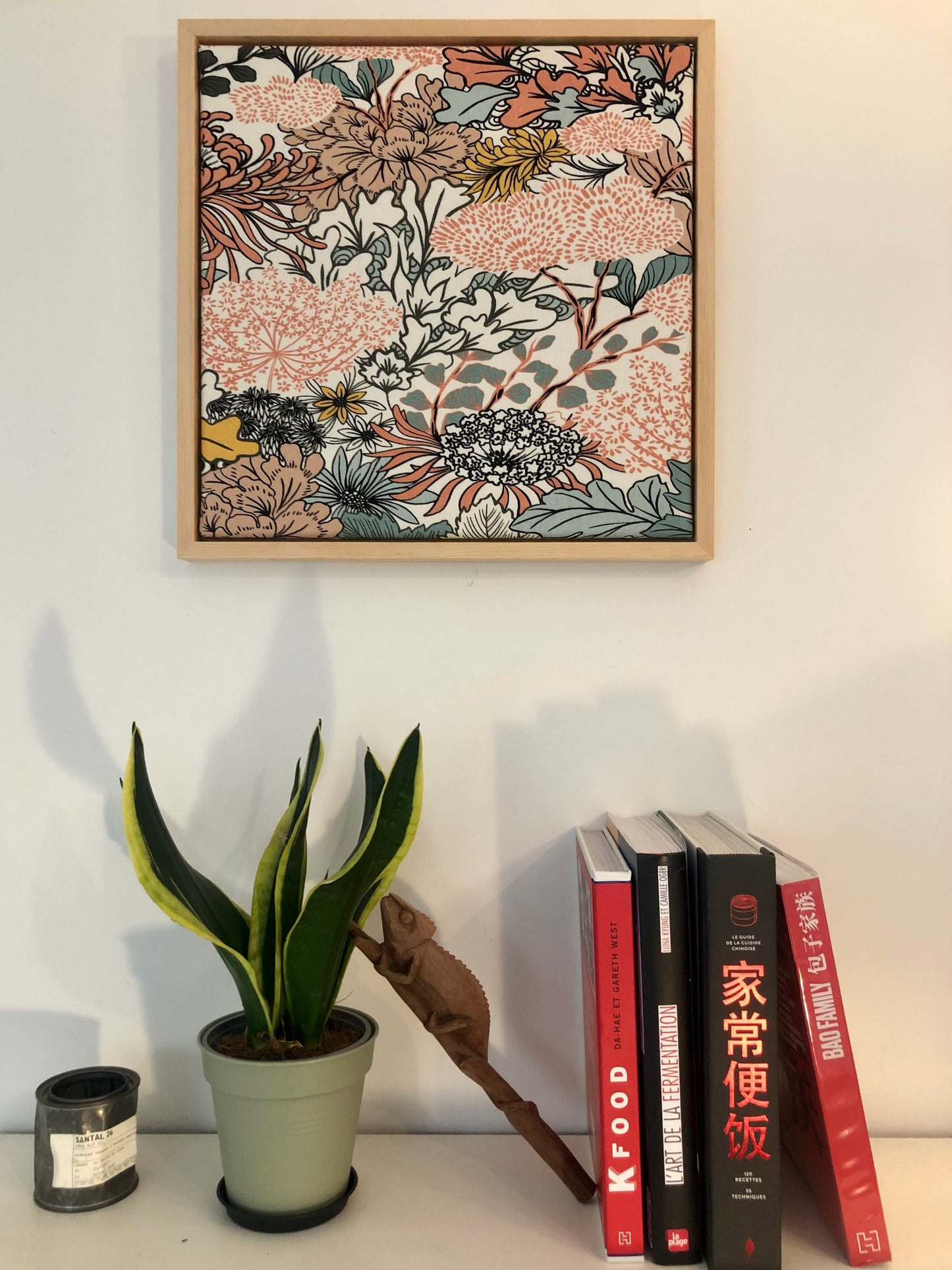 1-Aqua, Tapisserie sur cadre - Décoration salon.